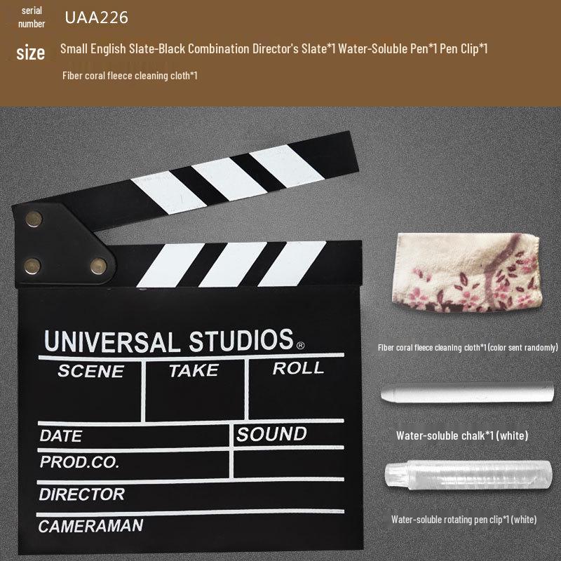 Film Clapperboard Prop: Movie Shooting Director's Slate Ornament