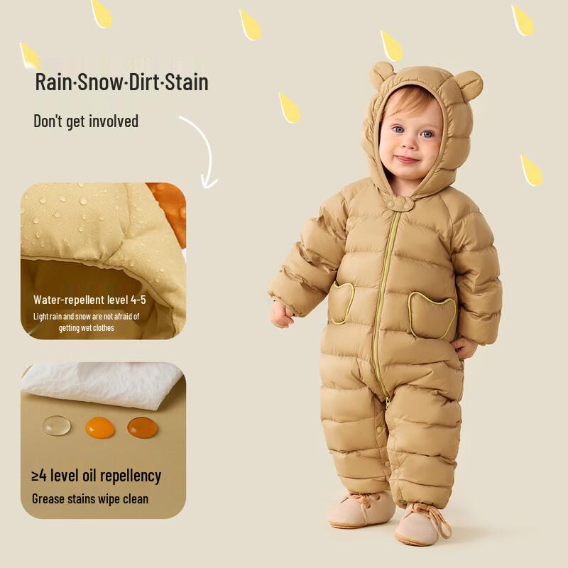 Mini Balabala 3-Proof Baby Down Snowsuit