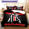 3pcs Custom Name Cartoon Knights Templar Bedding Set Duvet Cover Closure Includes 1 Duvet Cover & 2 Pillowcases for All Seasons Bedroom Decor
