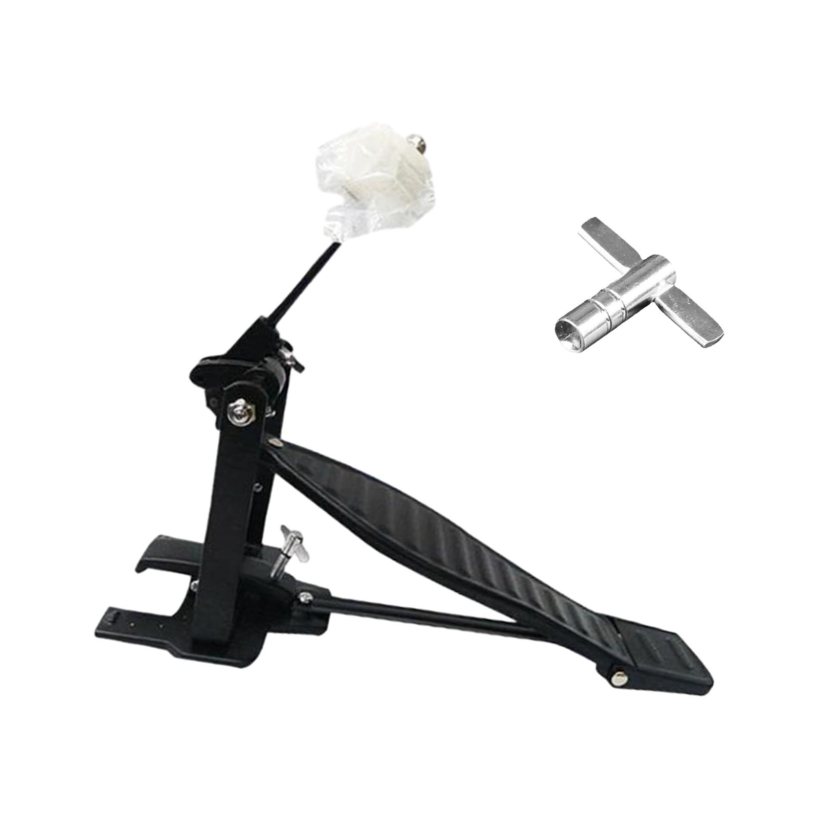 Single Foot Pedal, Chain Drive, Drum Pedal, Percussion Instrument, Portable чёрный