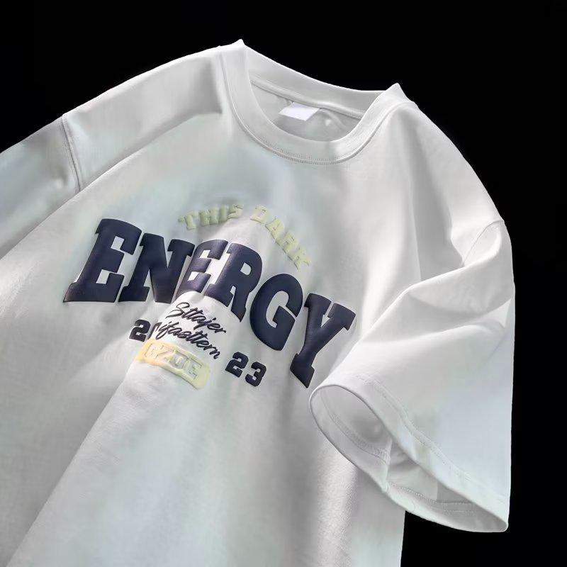 

Мужская летняя футболка в стиле ретро, бордового цвета, свободного кроя, с короткими рукавами, модный парный топ L белый