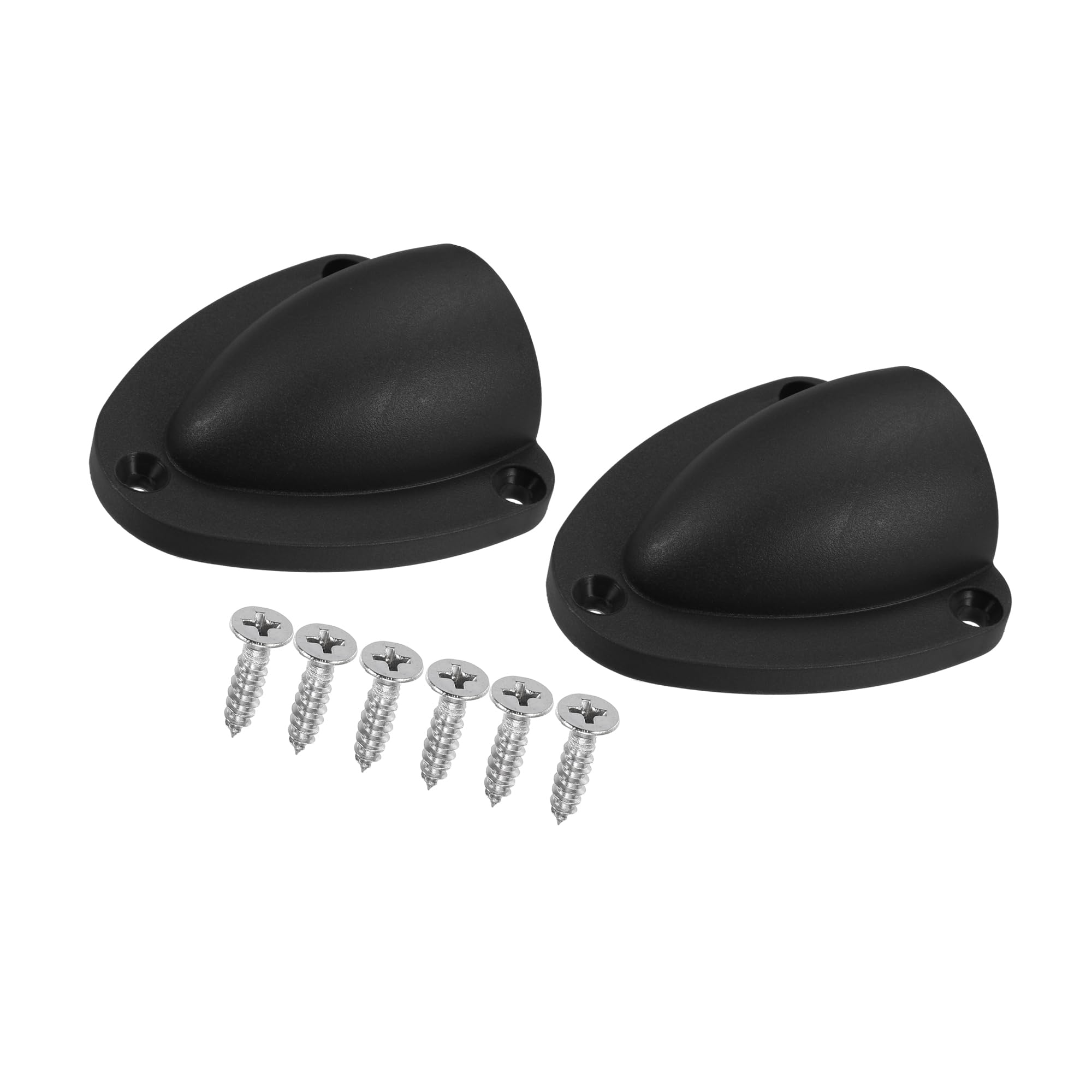 

ACROPIX 2.48 x2.28 x0.91 Marine Boat Wire Cover Transducer Wire Cable Cover Clam Shell Vent Wire Cover Black - Pack of 2 чёрный