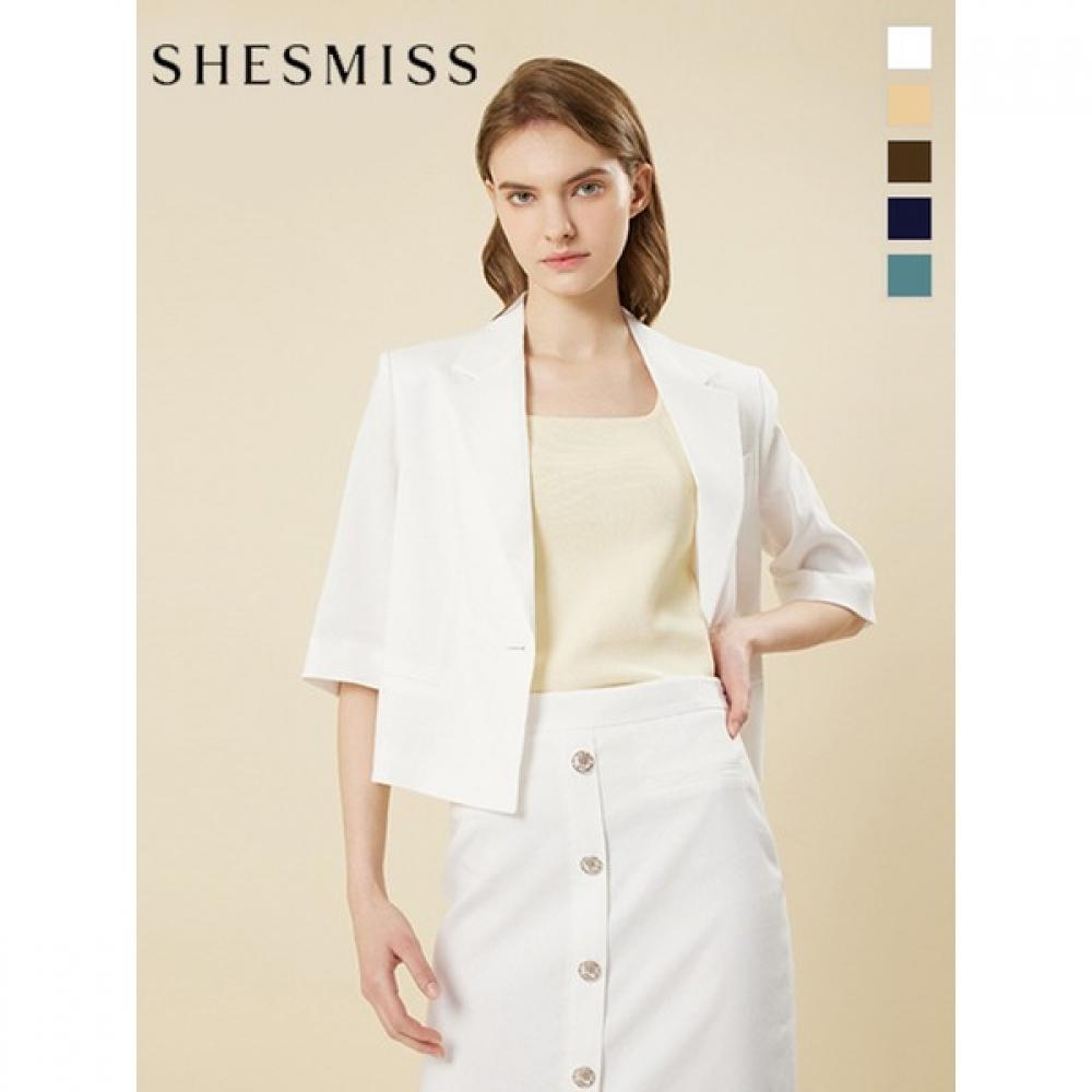 

Укороченная куртка Shs Miss Linen с короткими рукавами Swwjkn21750 beige/77