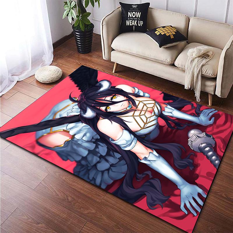 Sexy Anime Girl Print Creative Pattern Non Slip Carpet Bikini Beach Mat Yoga Mat Home Bedroom Decoration Camping Mat