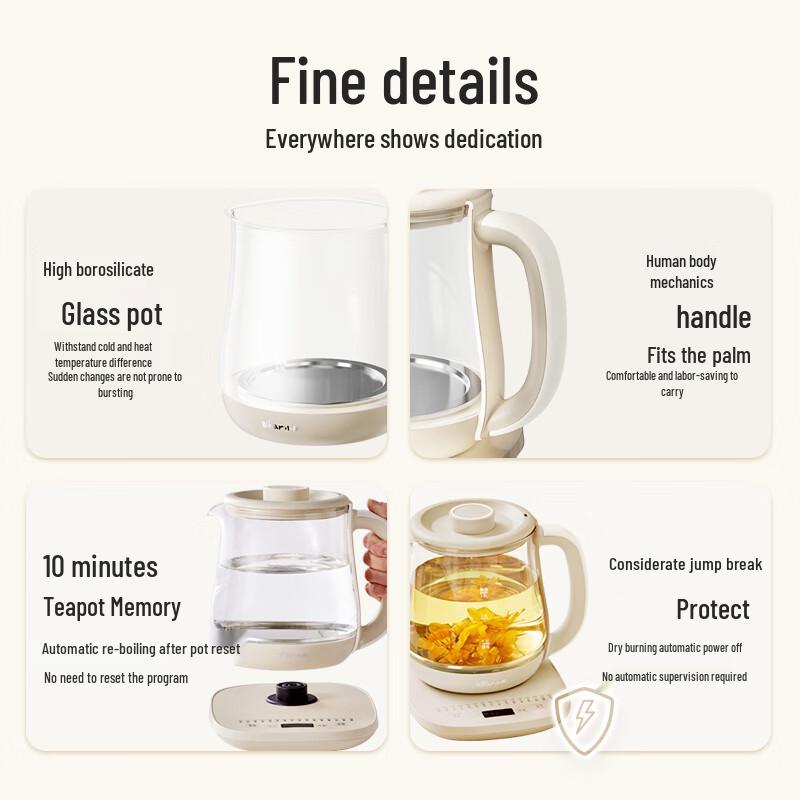 Bear Multi-function Electric Wellness Kettle CN plug (adapter included)