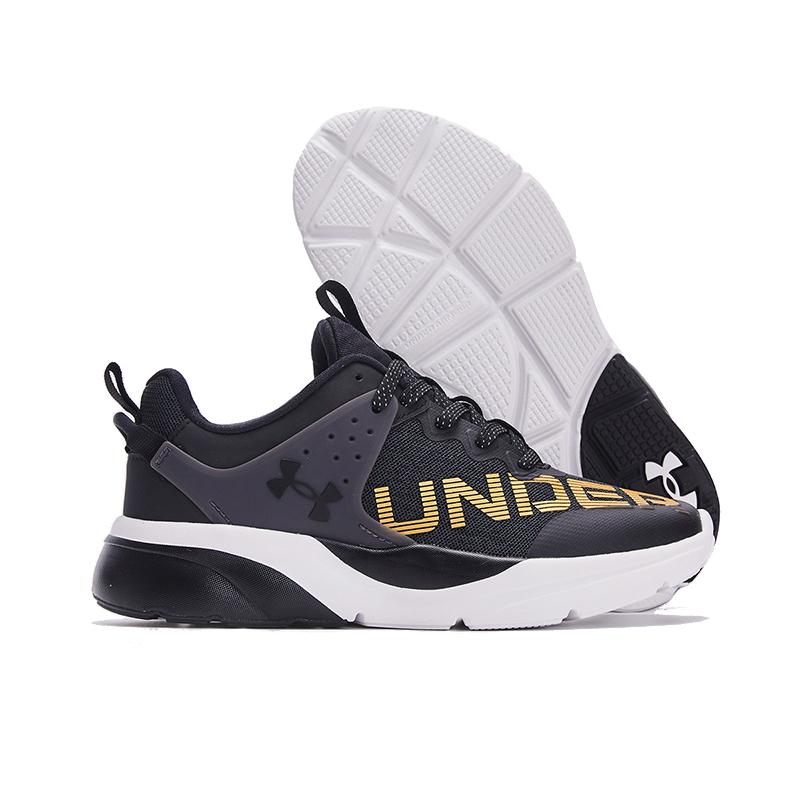 Under Armour PUPVC Flexible Breathable Shock Absorbing Casual Shoes Kids Sneakers Black 2311301-001