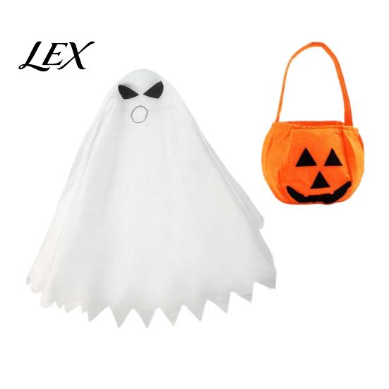 Spooky Costume Set Halloween Ghost Goose Outfit, Lawn Porch Clothes, Fall Exquisitely Crafted for Outdoor Patio Yard Decoration
