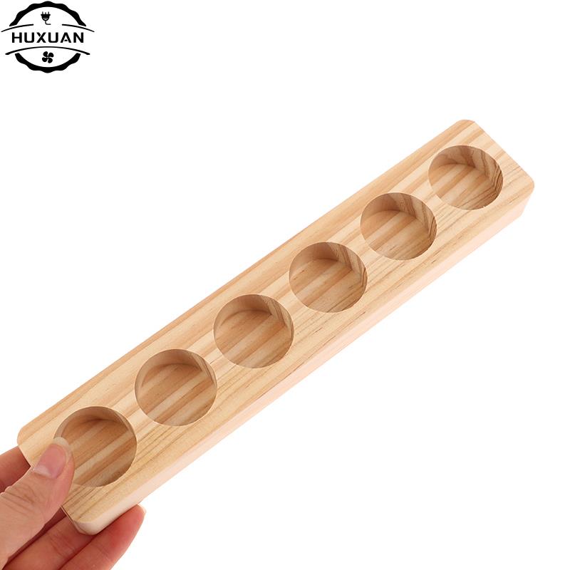Essential Oil Wooden Display Stand 6/10Hole Essential Oil Storage Rack Smooth For DoTERRA Essential Oils Perfume Bottle Holder