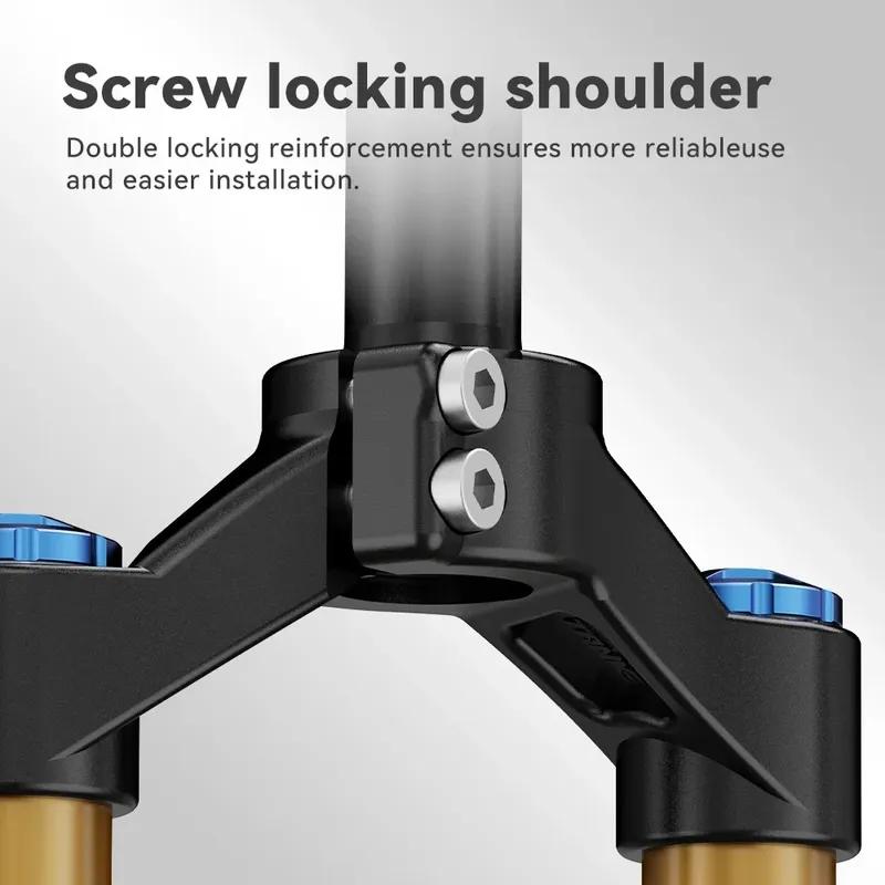 TANKE Bike Fork Rebound Adjustable MTB Air Front Suspension 26/27.5/29 Inch 120mm Travel Quick Release Fork Bicycle Accessories