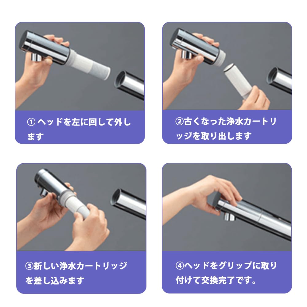 BBT Replacement Water Purifier Cartridge Faucet Water Purifier Water Purifier Compatible Product H658S Standard Type High Chlorine Removal SU3800SK1