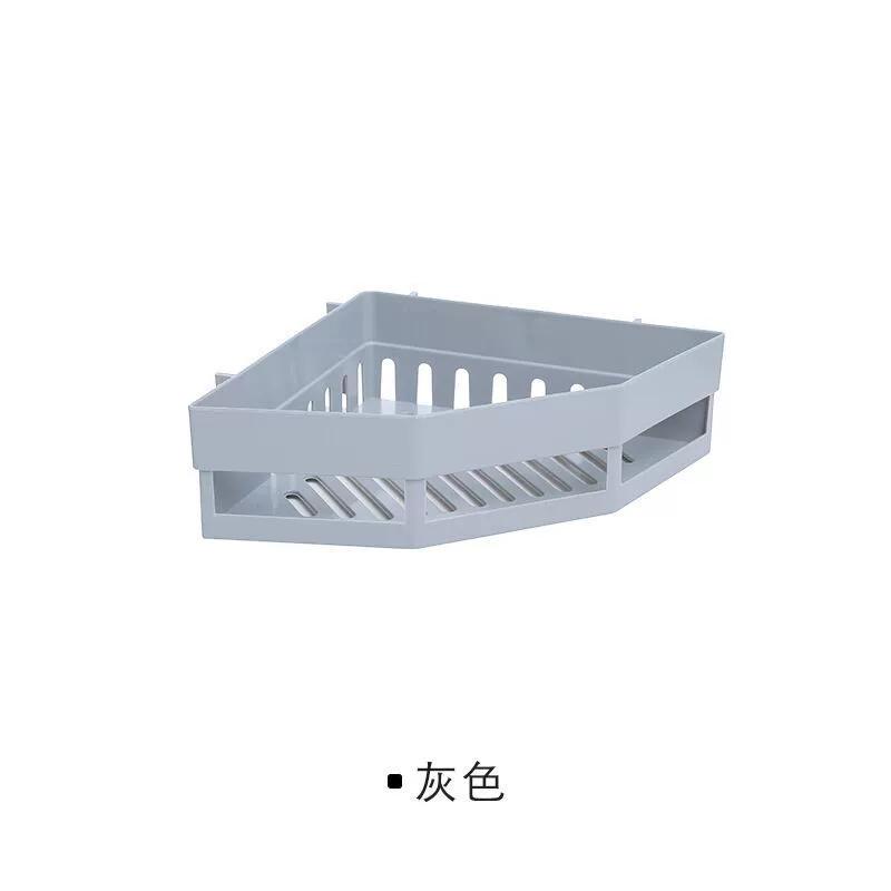 No Punching Required Seamless Wall Mounted Storage Rack Plastic Storage Rack for Organizing Kitchen Bathroom Wash Rack Bathroom