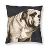 Pet Dog Funny Puppy Floor Pillowcase Living Room Home Decor Nordic English Bulldog Cushion Cover