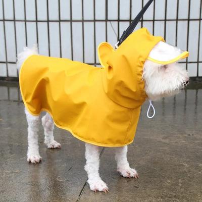 Haustier Regenzeit Welpen Kapuzen Regenmantel Wasserdicht Weich Outdoor Haustier Jumpsuit Kleidung für Hunde Bekleidung Impermeable Regenmäntel
