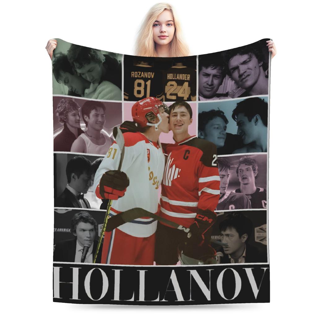 Team Hollanov Heated RivaIry Ilya Rozanov Blanket Winter Comfortable Throw Blanket For Boy Sofa Home Flannel Bedspread Bed Cover