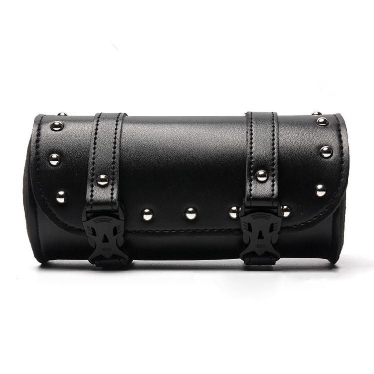 Vintage Leather Motorcycle Saddlebag Fork Bag Waterproof Motorcycle Tool Bag