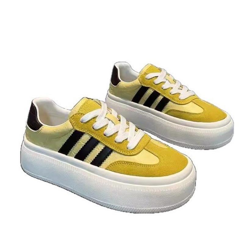 Leather children's shoes versatile platform white shoes spring and summer new heightening board shoes casual sports shoes