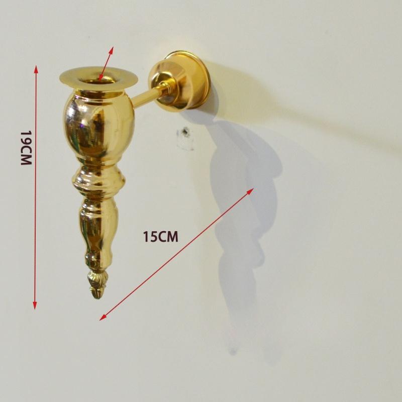 Middle Eastern Vintage Iron Wall-Mounted Candle Holder Home Hotel Decorative Candle Sconce