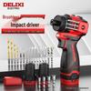 Delixi Electric Cordless Brushless Impact Driver Drill CN plug (adapter included)