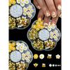 1 Box Cartoon Nail Charms 3D Yellow Honey Pot Little Bee White Simulation Pearl Little Daisy Flowers For Nail Art Accessories Diy Nail Supplies