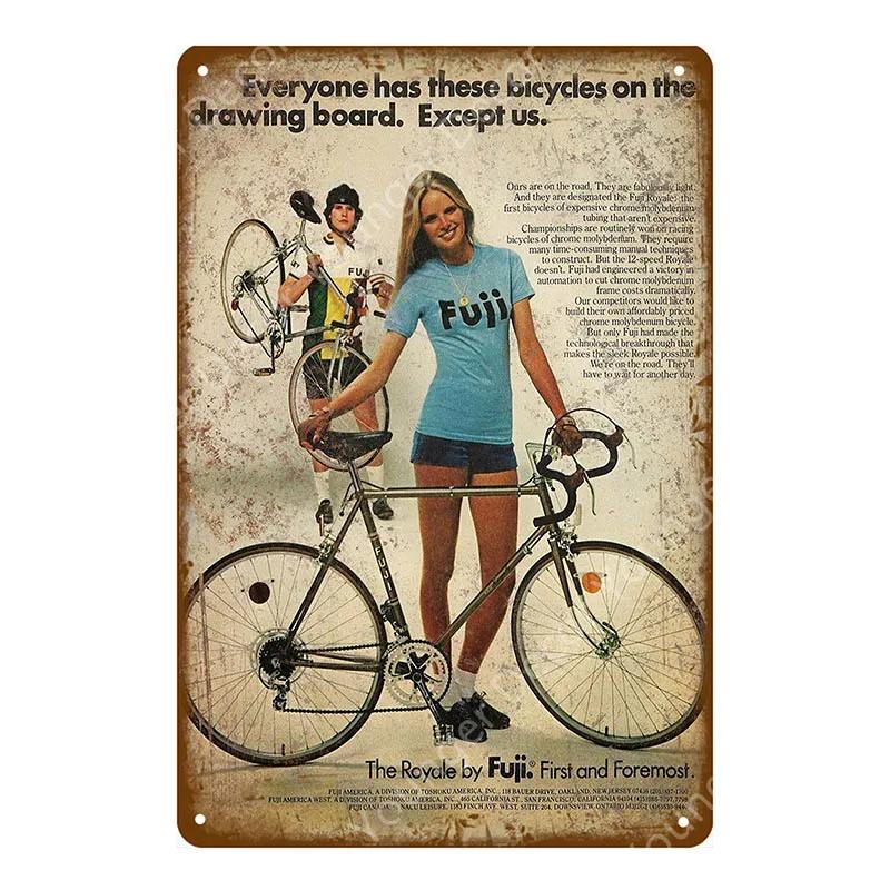 Ride Bicycle Metal Tin Signs Motor Cycling Riding Bike Vintage Poster Bar Pub Club Home Room Decor Wall Sticker Plaque YJ210