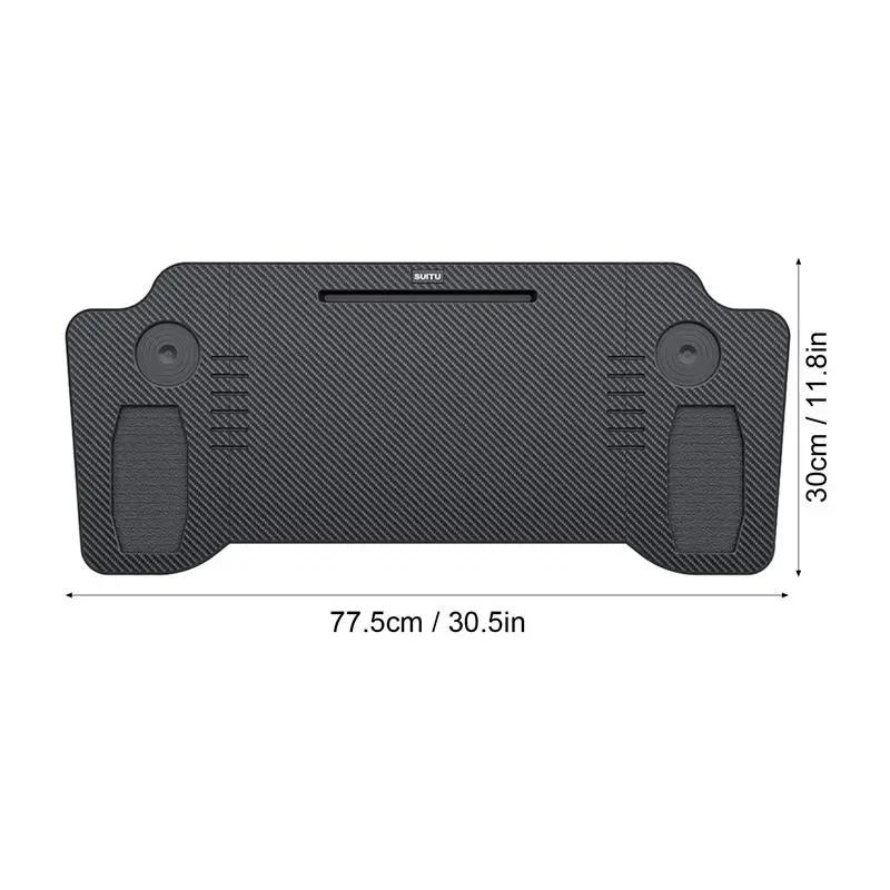Foldable Car Laptop Desk Upgraded Tray Stand Compatible with Tesla Model 3/Y Steering Wheel Eating Table for Travel Work Camping