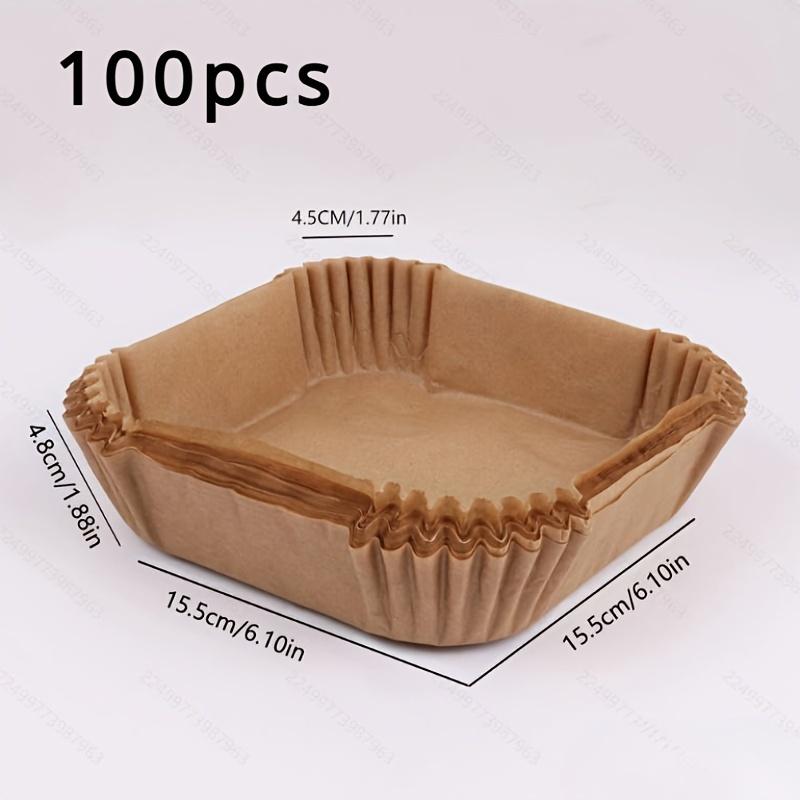 

100pcs Non-Stick Air Fryer Liners, Hexagonal Paper Sheets For Baking, Roasting & Microwave Easy Cleanup Use Air Fryer Accessories 100PCS жёлтый