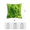 Lettuce Closeup Square Pillowcase Cushion Cover Pillow Case Throw Pillow Cover for Home Bedroom Car