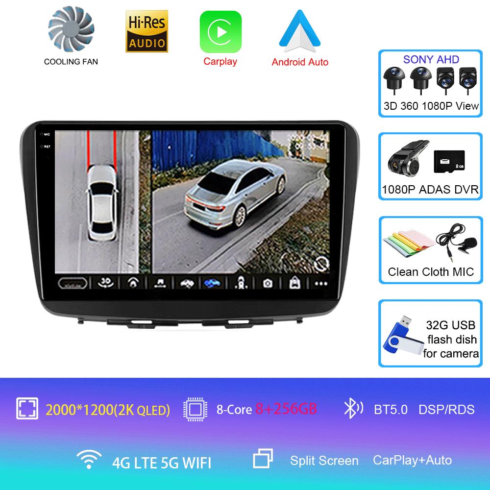 Car Radio Android 14 For Suzuki Baleno 2016 2017 2018 2019 Multimedia Player Stereo GPS WIFI+4G Wireless Carplay Auto Video DSP