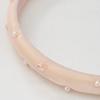 SORRY TOO MUCH LOVE Pearl Gem Seethough Satin Hairband_Pink