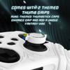 PlayVital Silicone Controller Cover for Xbox Series with Thumb Caps and Stickers Grip Shock Absorbing Runes Edition X/S – Non-Slip Skin, – (White)