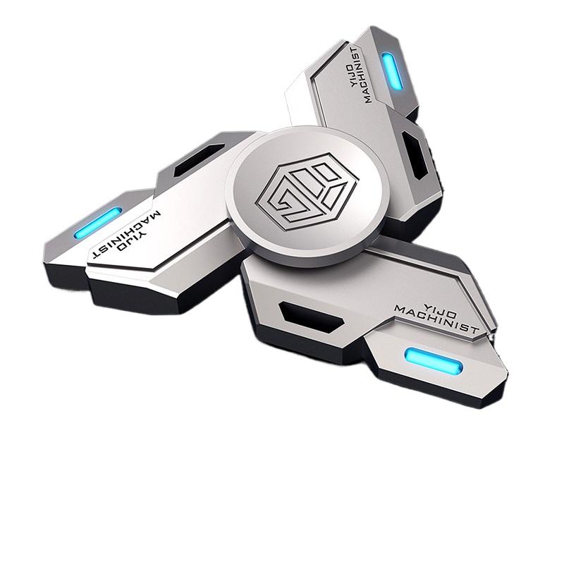 Fidget Spinner Metal Alloy Luminous Long Lasting Fingertip Gyro EDC Spinning Top Stress Relief Toys for Adults Kids Gifts
