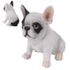 Garten Bulldoggen Ornamente Harz Farbecht Lieblich Outdoor Bulldogge Harz Statue für Heimdekoration Sitzende Kleine Bulldogge