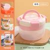 Meal Prep Salad Lunch Box for Office Workers, Double Layer Food Container with Sauce and Fruit Compartment, BPA-Free Bento Box