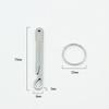 Stainless Steel Outdoor Keychain Ultra Thin Carabiner Outdoor EDC Gadget Durable Multipurpose Outdoor Emergency Tools