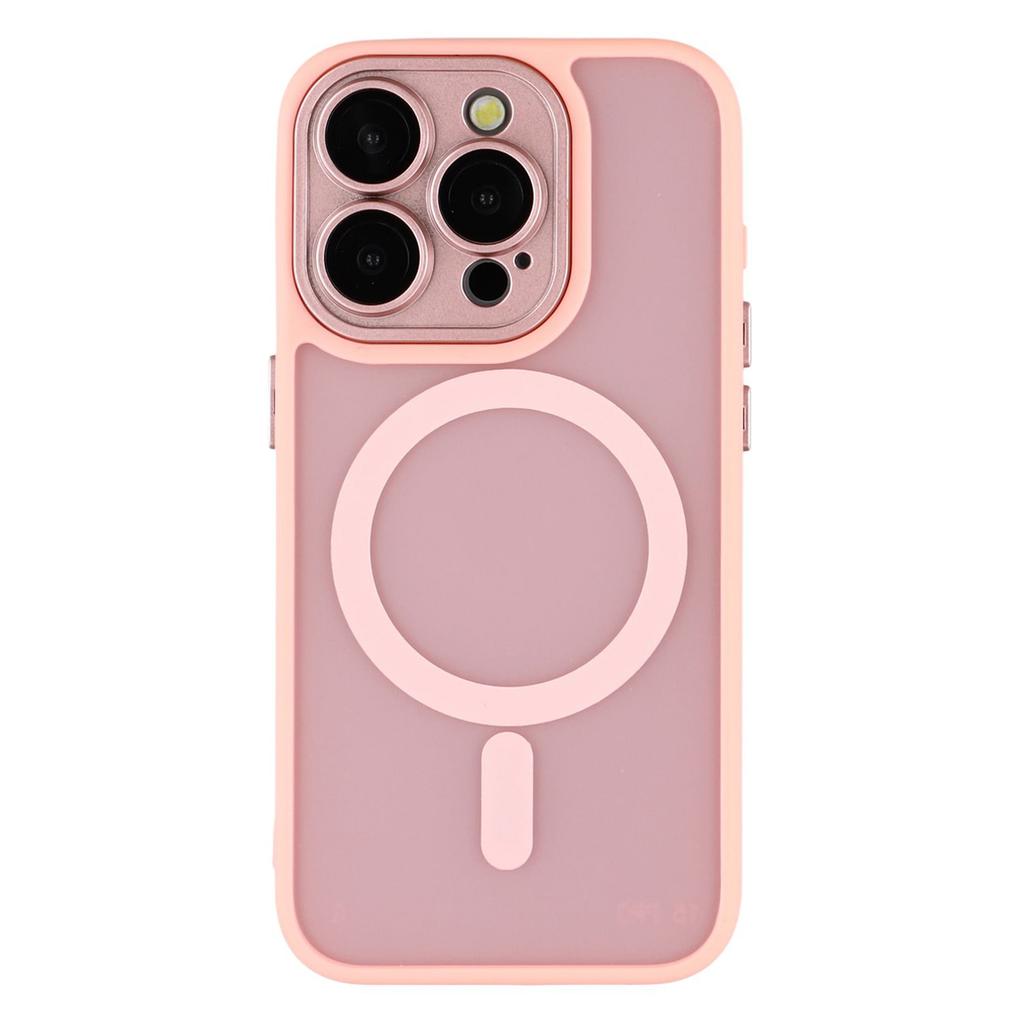 For iPhone 13 Pro Case Compatible with MagSafe PC+TPU Matte Phone Cover with Glass Lens Film