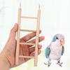 3 Pack Wooden Bird Ladder, Bird Cage Ladder Climbing Toys for Parakeets, Parrots, Cockatoo & Lovebirds