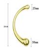Double Ended Anal Hook Butt Plug Stainless Steel G Spot Wand Prostate Massage Stick Vagina Stimulator Sex Toys for Men Women 18+