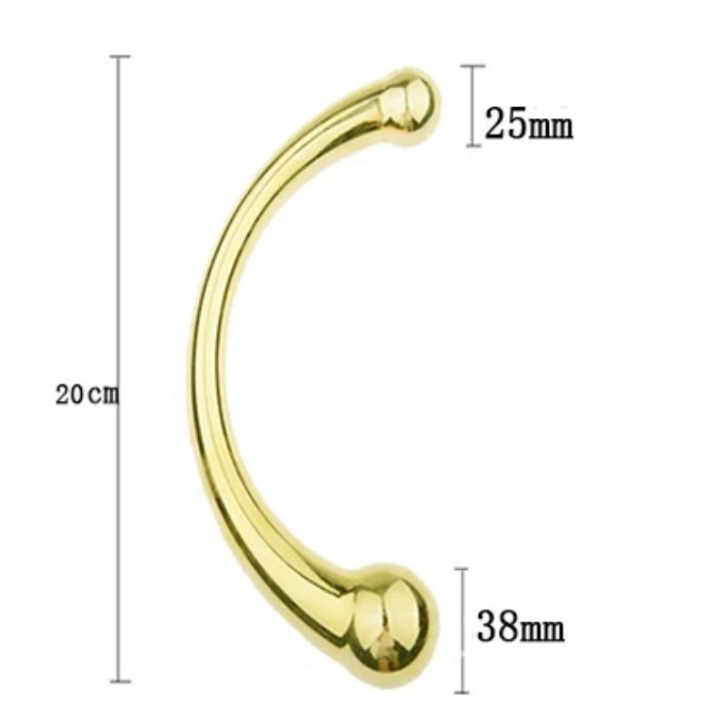 Double Ended Anal Hook Butt Plug Stainless Steel G Spot Wand Prostate Massage Stick Vagina Stimulator Sex Toys for Men Women 18+