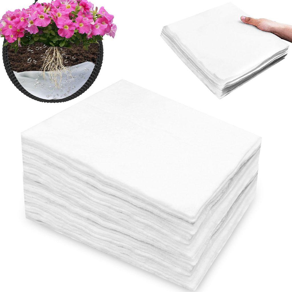 Home Garden Water Absorption Mat Set For Hanging Flower Baskets With Thickened Cotton Liners