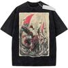 Final Fantasy X Yuna Vintage Washed Oversized TShirt Retro Streetwear Harajuku Style Unisex Couple Tee for All Seasons