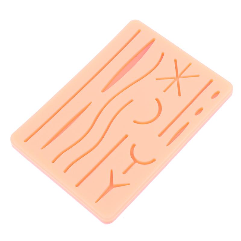 

Силіконова накладка для накладення швів на рану Модель для накладення швів на шкіру Y Навчальна прокладка з травматичним накладенням швів Багаторазовий силіконовий килимок для накладання швів one size