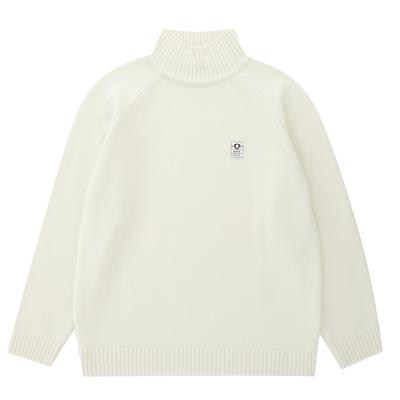 PIGC Women'S Wool Turtleneck Sweater White (Lfc240331)