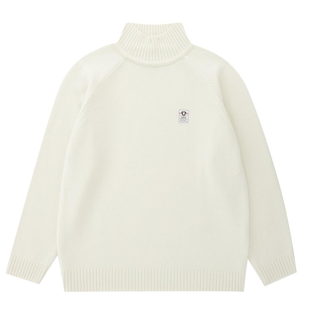 PIGC Women'S Wool Turtleneck Sweater White (Lfc240331)