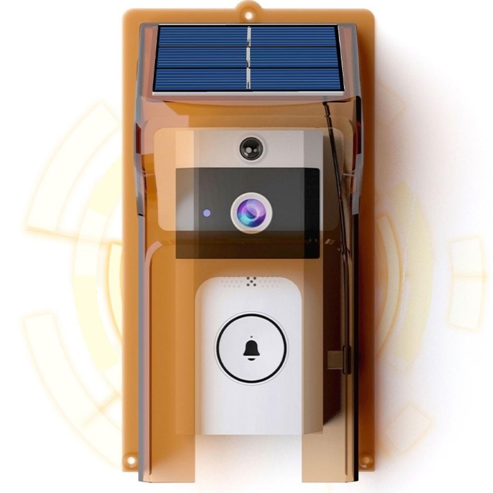 HD Wireless Video Doorbell with Solar Panel & Rain Cover, Smart Door Bell with Voice Changer, Two-Way Audio, Security Camera