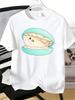 Unisexs Tee Cute Cartoon Fish Inside Shell Graphic Print Cotton Short Sleeve Male Casual Streetwear Outdoor Daily Basic Fashion Top