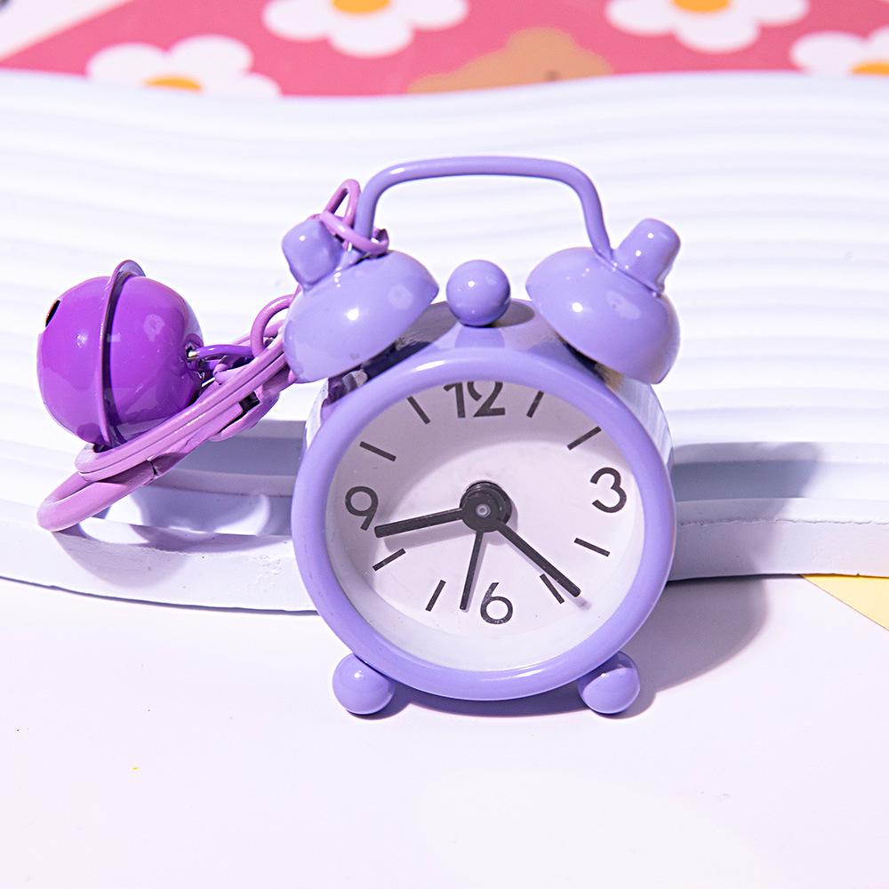 

Creative Mini Alarm Clock Keychain & Car Pendant - Perfect Gift for Girls Bags and Claw Machine Prizes OPP Bag Packaging