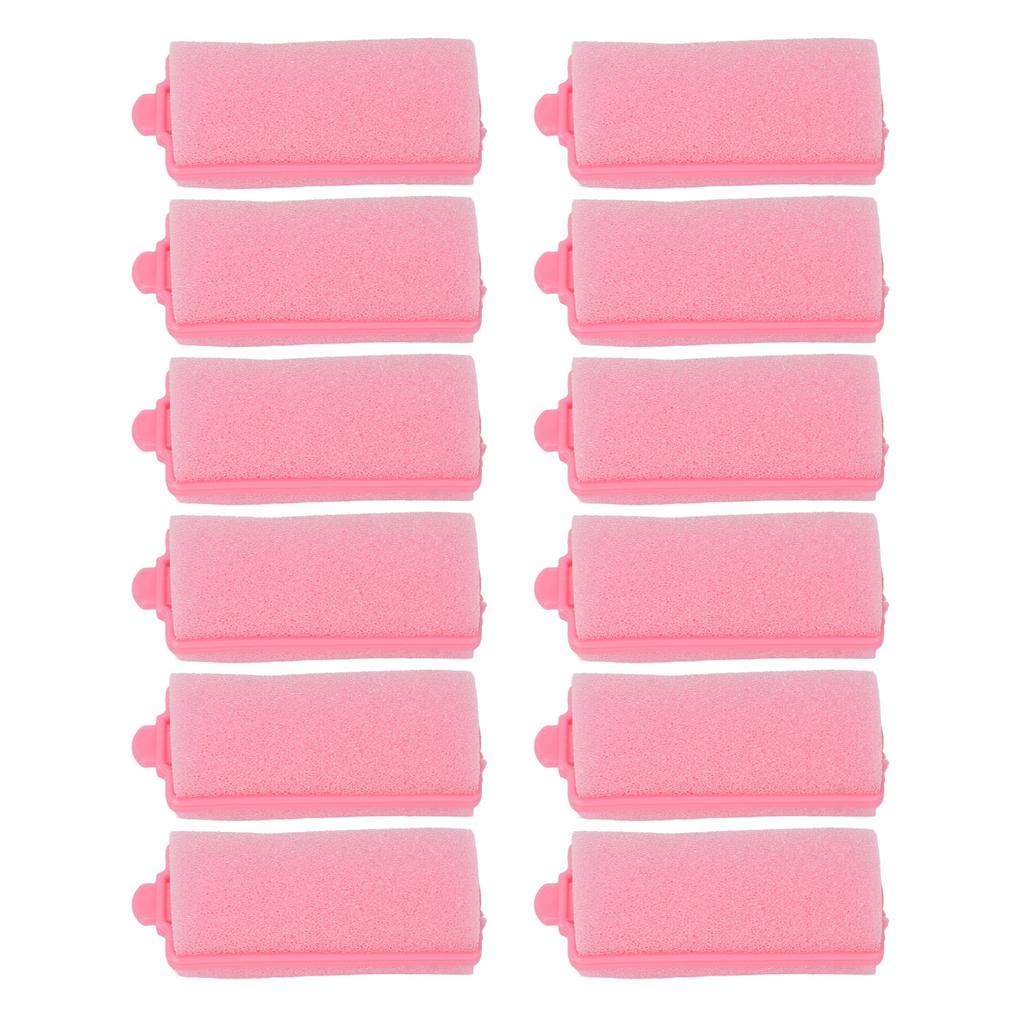 12pcs Foam Sponge Hair Roller Professional Home Salon Portable Soft Hair Curler Styling Tool