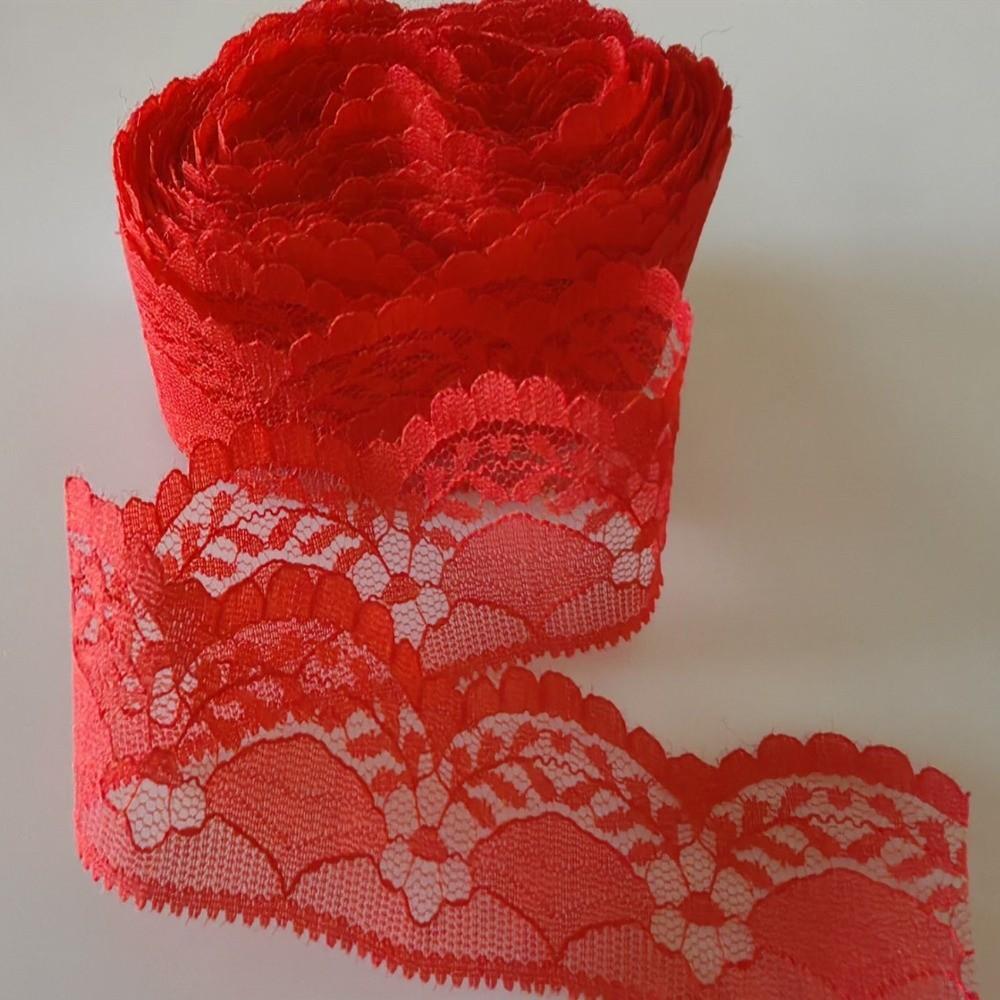 New Mesh Embroidery Lace Ribbon Tape Woven Cotton Non-Stretch Lace Tape Unilateral Flower Lace Trim Curtain Craft