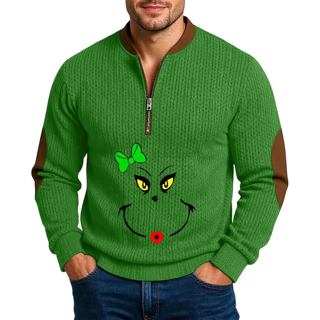 Men'S Outdoor Zipper Long Sleeved Sportswear Casual Sweatshirt