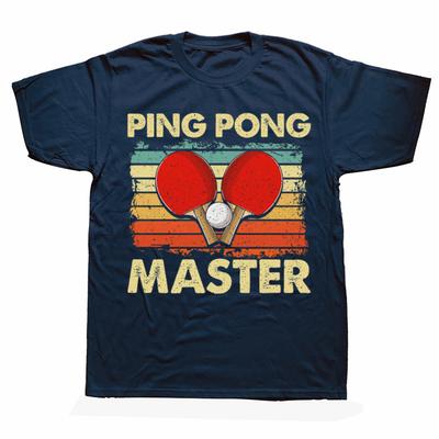 Funny Ping Pong Master Table Tennis Pingpong Players Graphic Tshirts Men Fashion Casual Tshirt Cotton Loose Oversized T Shirt